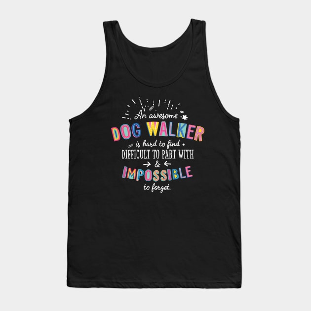 An awesome Dog Walker Gift Idea - Impossible to Forget Quote Tank Top by BetterManufaktur